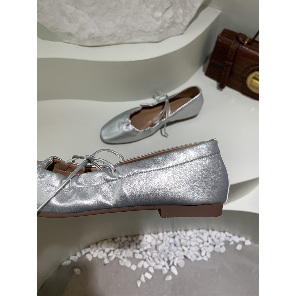 四季。搭裙超美的 甜美法式赫本風 蝴蝶結繫帶可愛瑪麗珍軟底平底娃娃鞋奶奶鞋-Euphoria Store-規格圖9