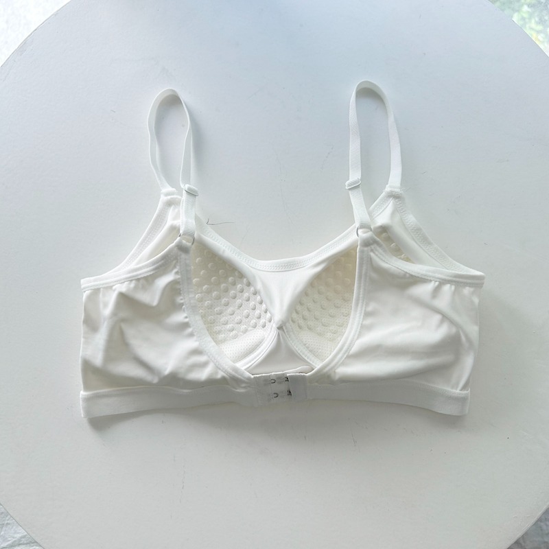 店主私著。韓版美背設計 淺色 透氣網孔&下擺托高海綿 一體成形薄款無痕冰絲無鋼圈內衣-Euphoria Store-規格圖9