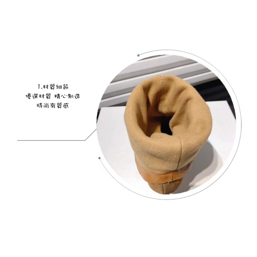 冬。簡約時尚 性感個性 磨砂手感絨 褶皺堆堆筒顯腿長 尖頭中跟靴中筒靴-Euphoria Store-細節圖7