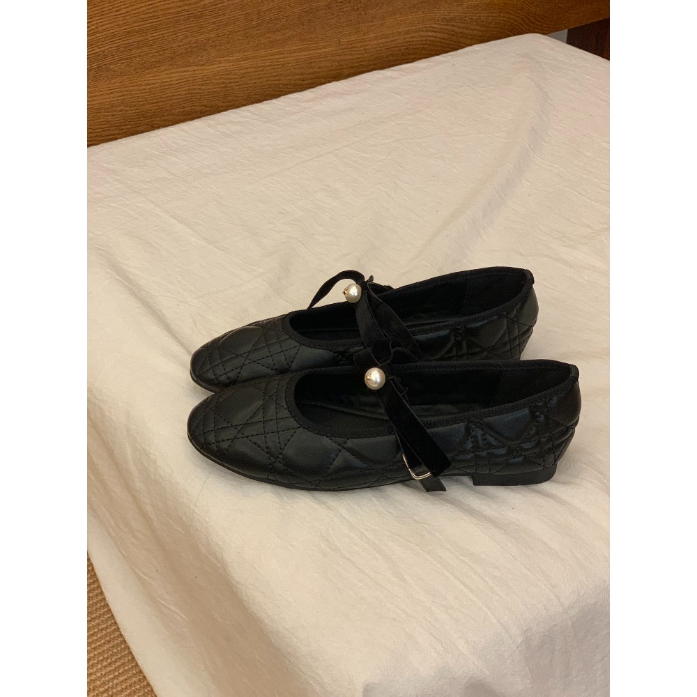 珍珠蝴蝶結瑪莉珍黑