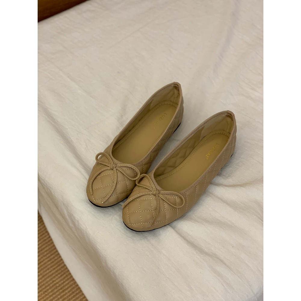 四季。經典法式小香風 不退流行 多款蝴蝶結淺口平底軟皮奶奶鞋娃娃鞋單鞋-Euphoria Store-規格圖9