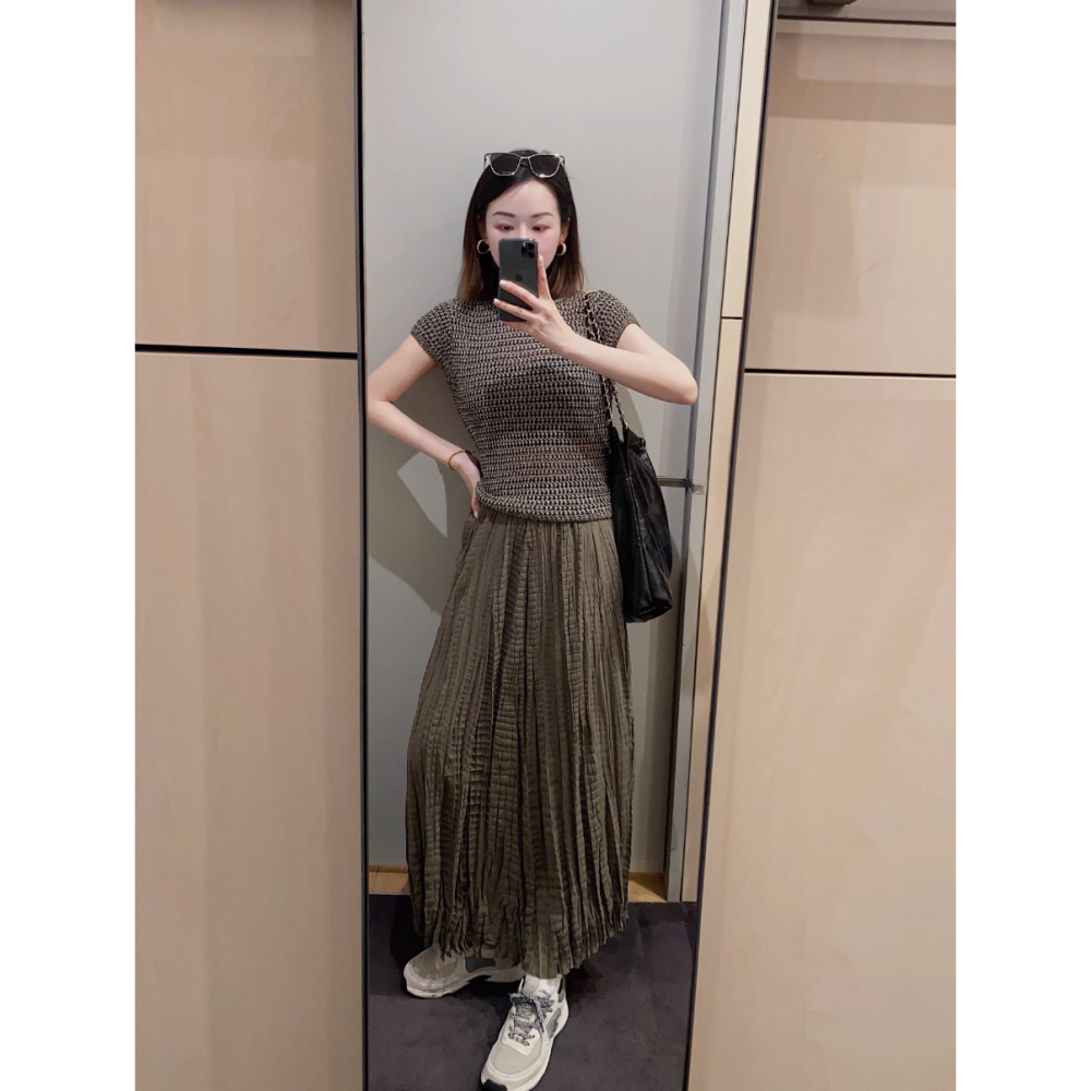 春。小眾輕奢老錢風 重工刺繡線鉤編織鏤空圓領款短T恤上衣-Euphoria Store-細節圖9