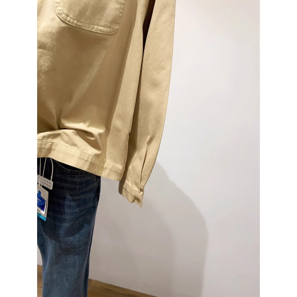 春。廠商回饋款 簡約休閒百搭 小立領口袋單排扣 薄款防風夾克外套-Euphoria Store-細節圖8
