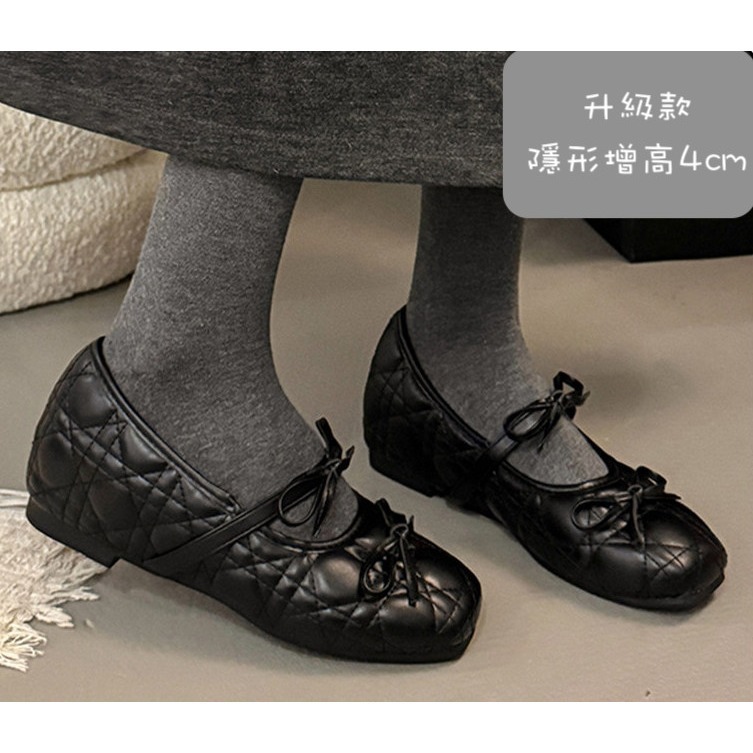 雙蝴蝶結-升級增高4cm