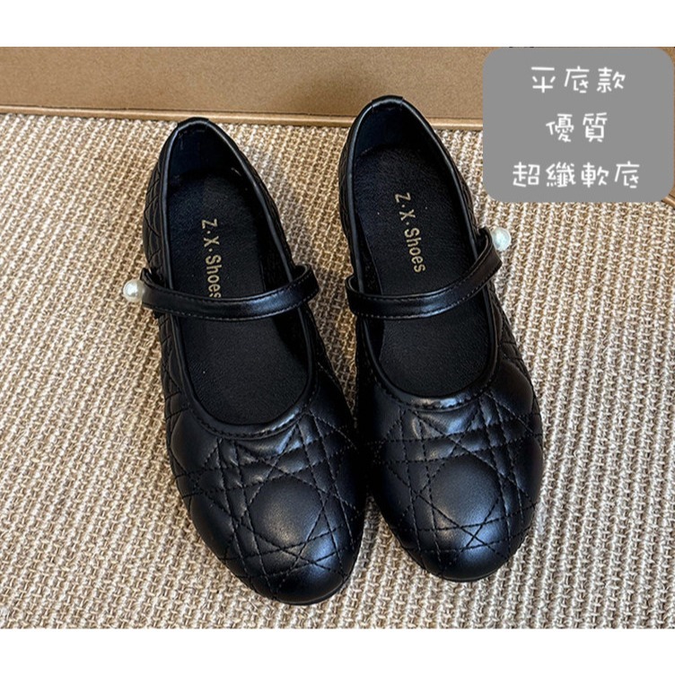 四季。法式氣質小香風 內增高多款淺口黑色菱格紋茶花蝴蝶結奶奶鞋一字帶娃娃鞋-Euphoria Store-規格圖9