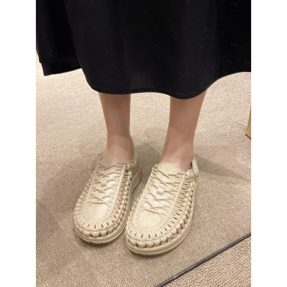 四季。不是下雨天也能穿的 街頭時尚 踩屎感防滑魔鬼沾包頭涼鞋沙灘鞋雨鞋-Euphoria Store-細節圖2