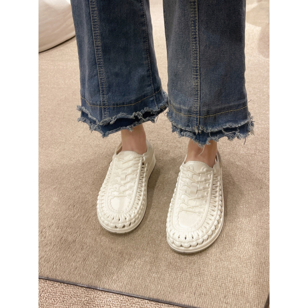 四季。不是下雨天也能穿的 街頭時尚 踩屎感防滑魔鬼沾包頭涼鞋沙灘鞋雨鞋-Euphoria Store-細節圖3