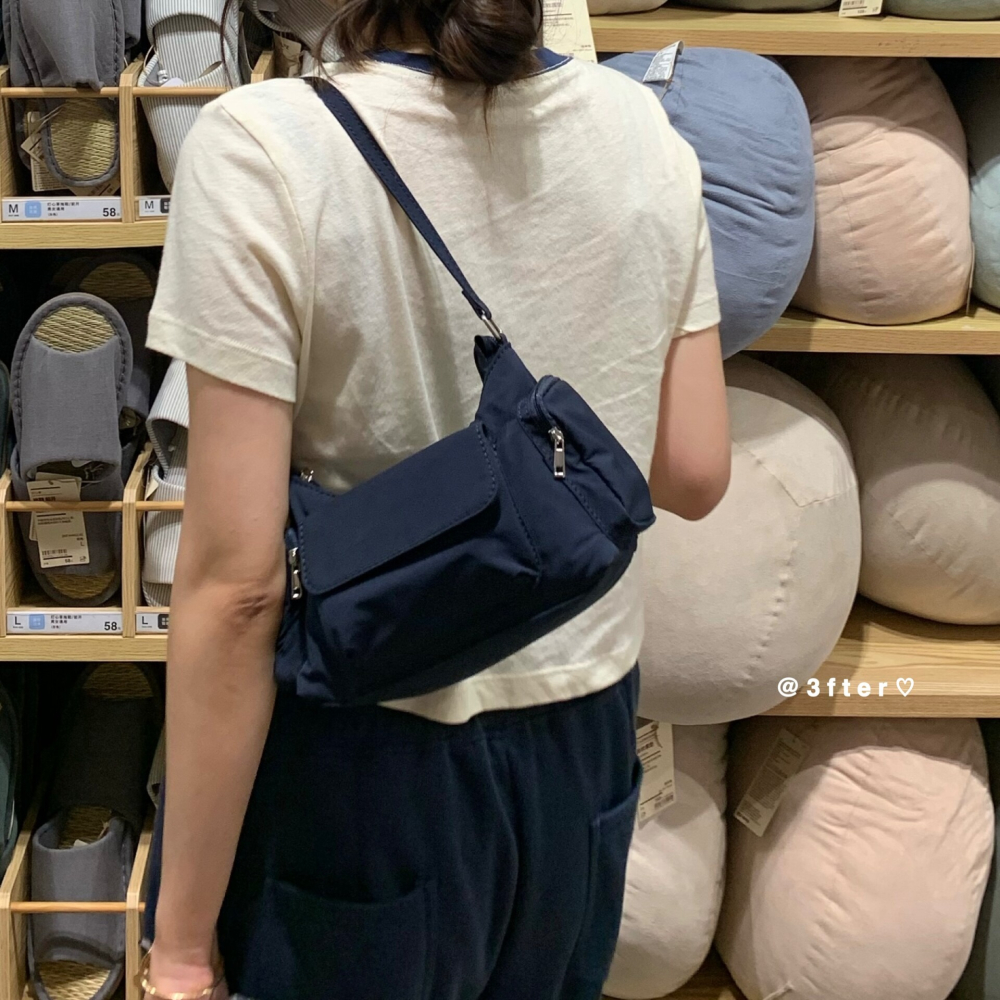 四季。內容量超標!!小小一只超能裝  純色防潑水尼龍單肩包腋下包-Euphoria Store-細節圖4