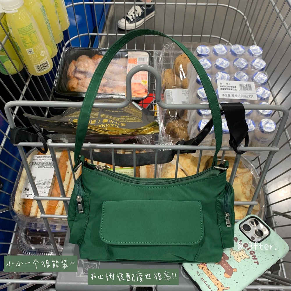 四季。內容量超標!!小小一只超能裝  純色防潑水尼龍單肩包腋下包-Euphoria Store-規格圖8