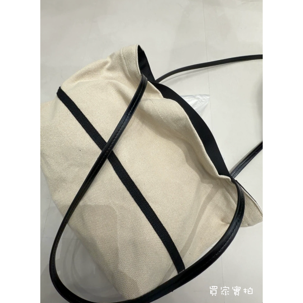 四季。法式慵懶老錢風 休閒渡假百搭大容量亞麻帆布包肩背包大包托特包- Euphoria Store-細節圖7