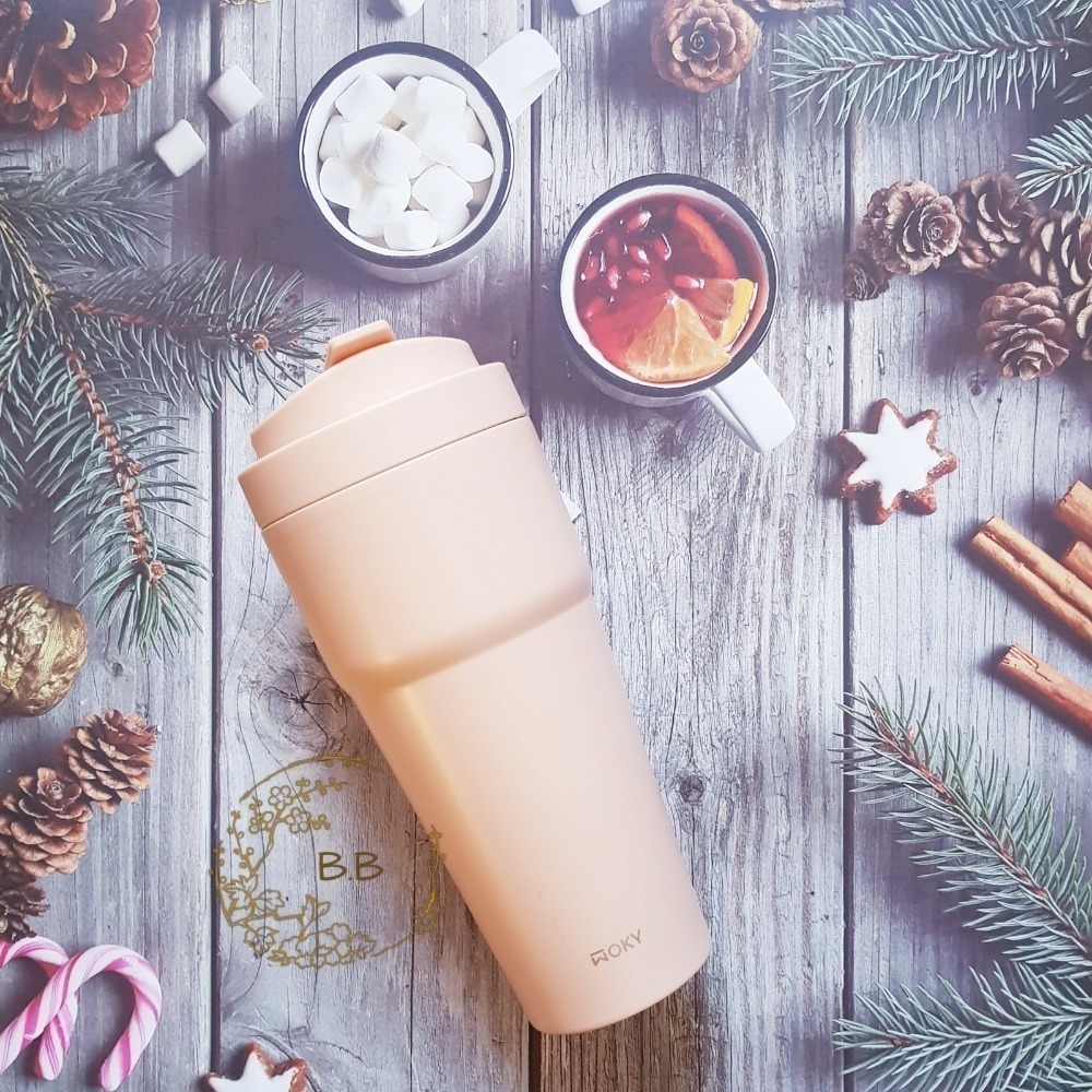 沃廚WOKY 渾圓杯/手提激凍輕芯鈦瓷易潔層保溫杯/雙層陶瓷手提保溫杯 (750ml) 2代杯-細節圖10