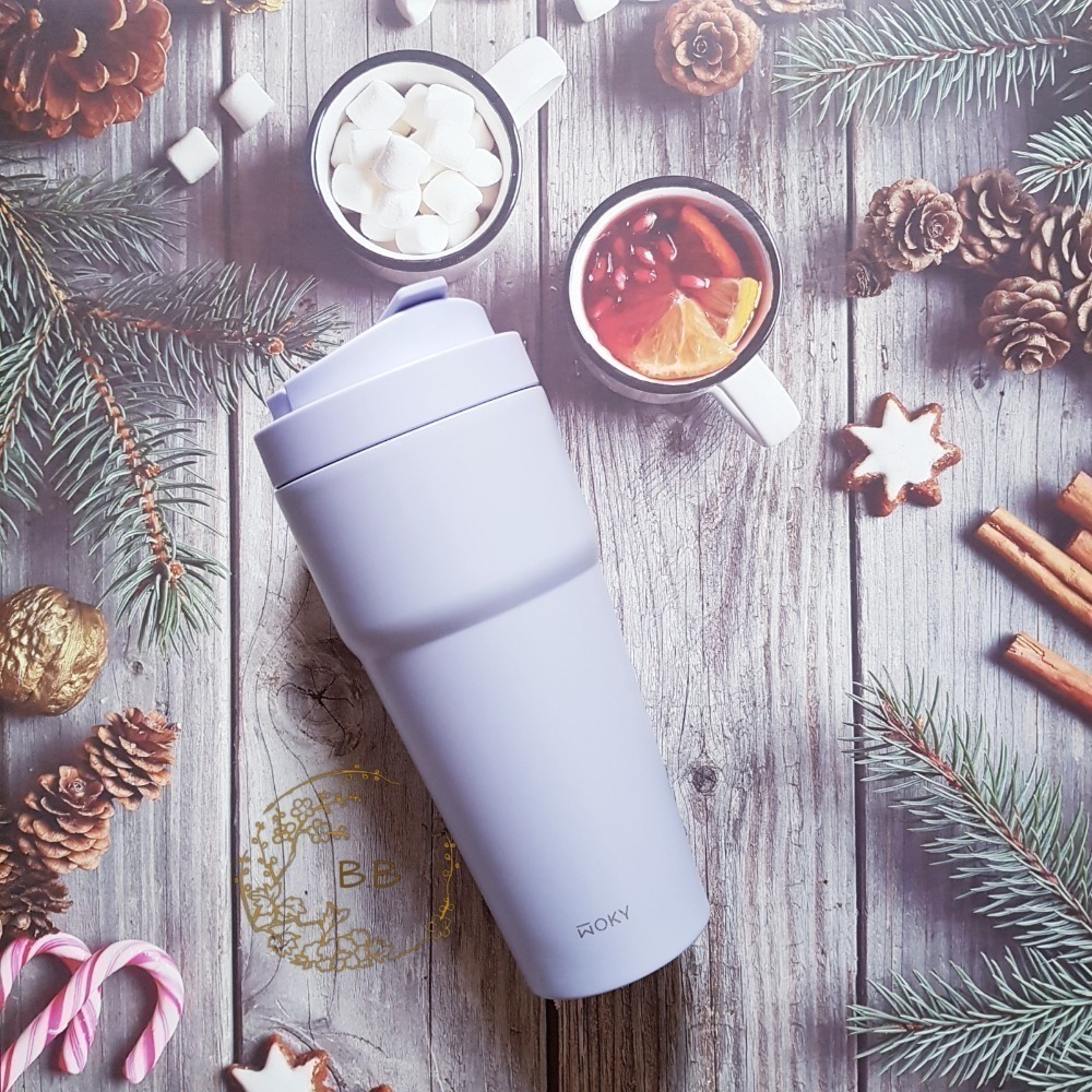 沃廚WOKY 渾圓杯/手提激凍輕芯鈦瓷易潔層保溫杯/雙層陶瓷手提保溫杯 (750ml) 2代杯-規格圖11