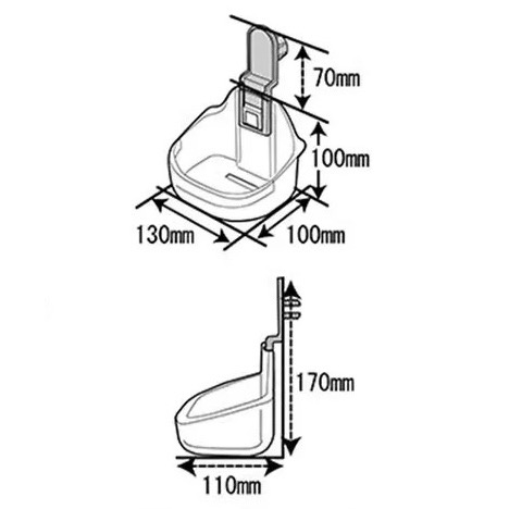 ZOHO 兔子飼料碗 懸掛式 滑軌式 快拆 護頸 可調節-細節圖2