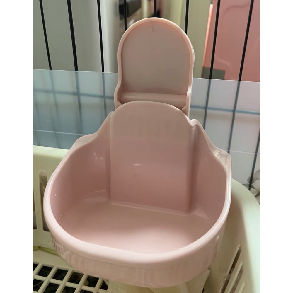 ZOHO 兔子飼料碗 懸掛式 滑軌式 快拆 護頸 可調節-細節圖4