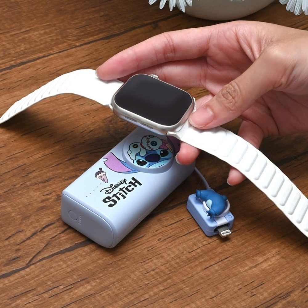 【7-ELEVEN 門市團購】迪士尼 魯斯佛 維尼 史迪奇 米奇 5000 膠囊行動電源 多功能快充 隨身充 口袋充-細節圖4