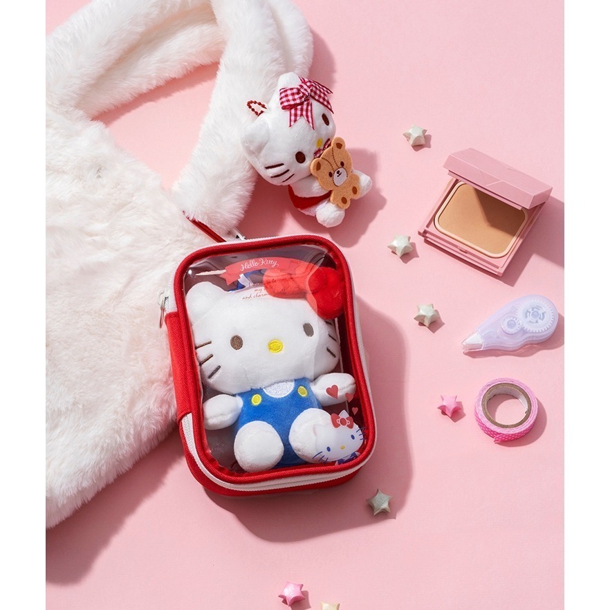 三麗鷗 711娃包 娃包 曬娃包 痛包 化妝包 收納包 Kitty 美樂蒂 人魚漢頓 酷企鵝 大耳狗-可愛系列-規格圖1