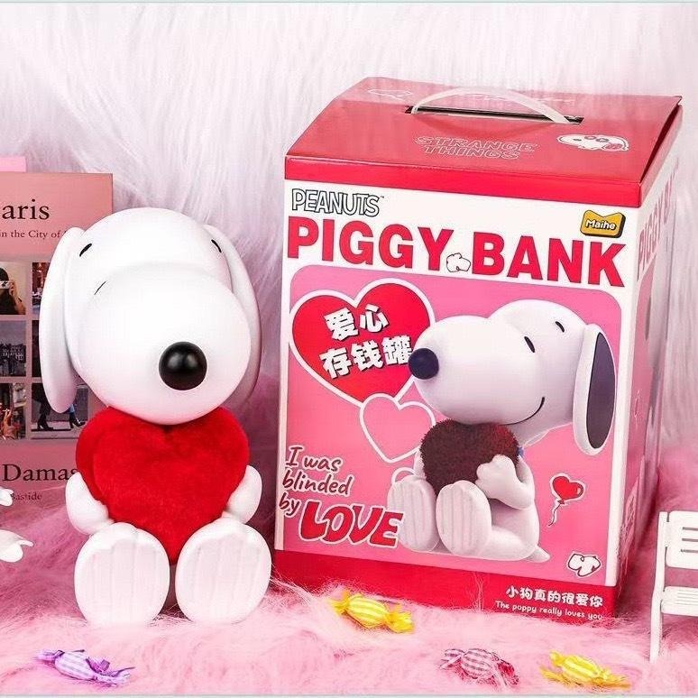 史努比 Snoopy 存錢筒 儲錢罐 公仔 造型 存錢筒-細節圖3