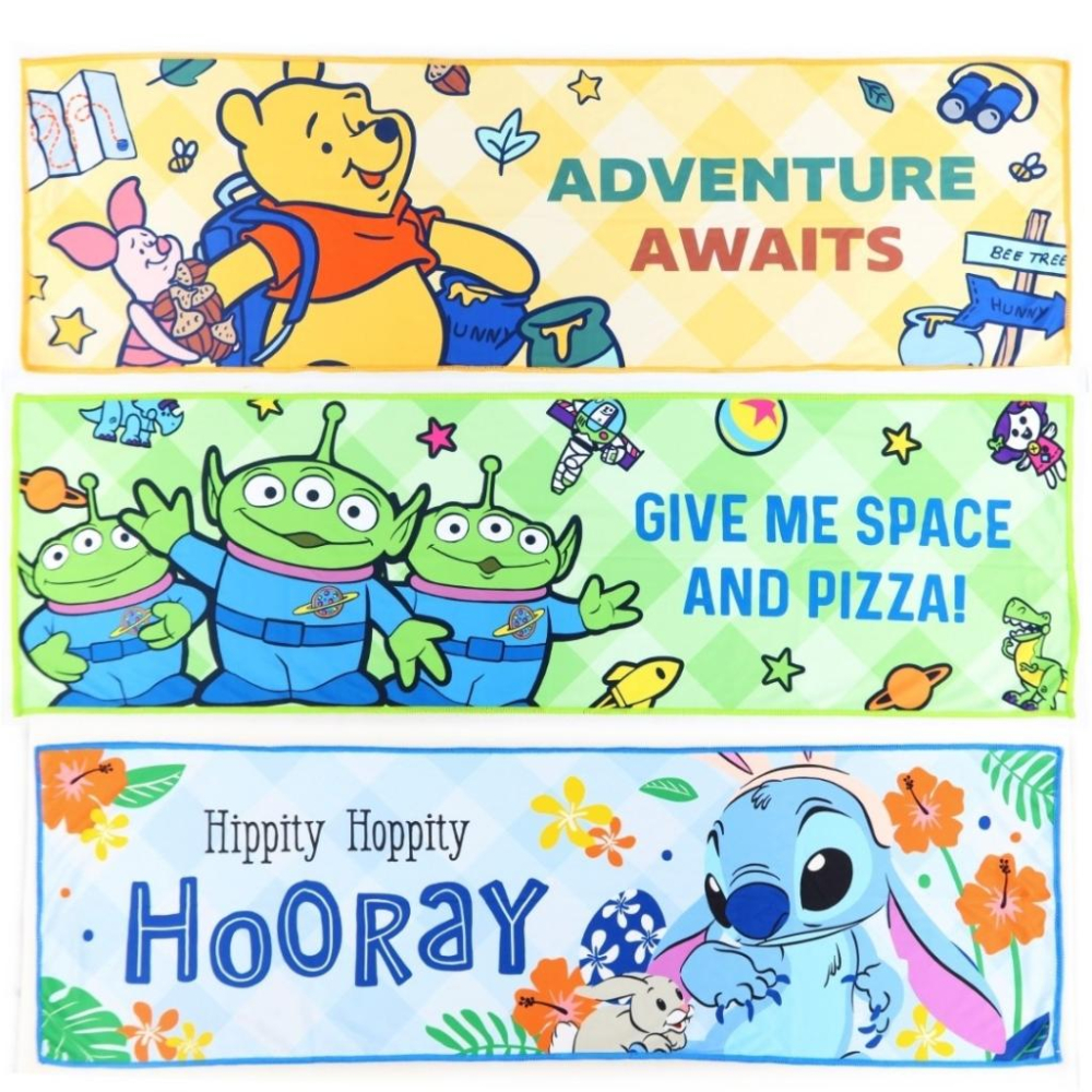 迪士尼 史迪奇 小熊維尼 三眼怪 800ml 涼感運動水壺組 涼感巾+水壺 運動水壺-細節圖4