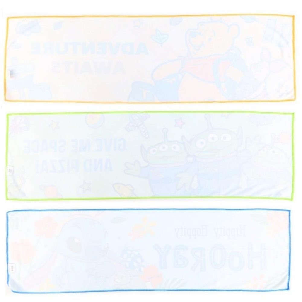 迪士尼 史迪奇 小熊維尼 三眼怪 800ml 涼感運動水壺組 涼感巾+水壺 運動水壺-細節圖5