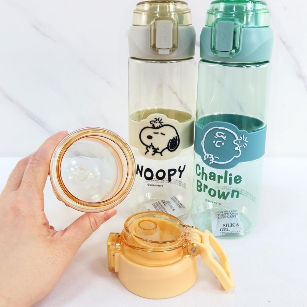 史努比 查理布朗 胡士托 小熊維尼 史迪奇 奇奇蒂蒂 水壺 日安 歡聚 輕巧手提水瓶-細節圖3