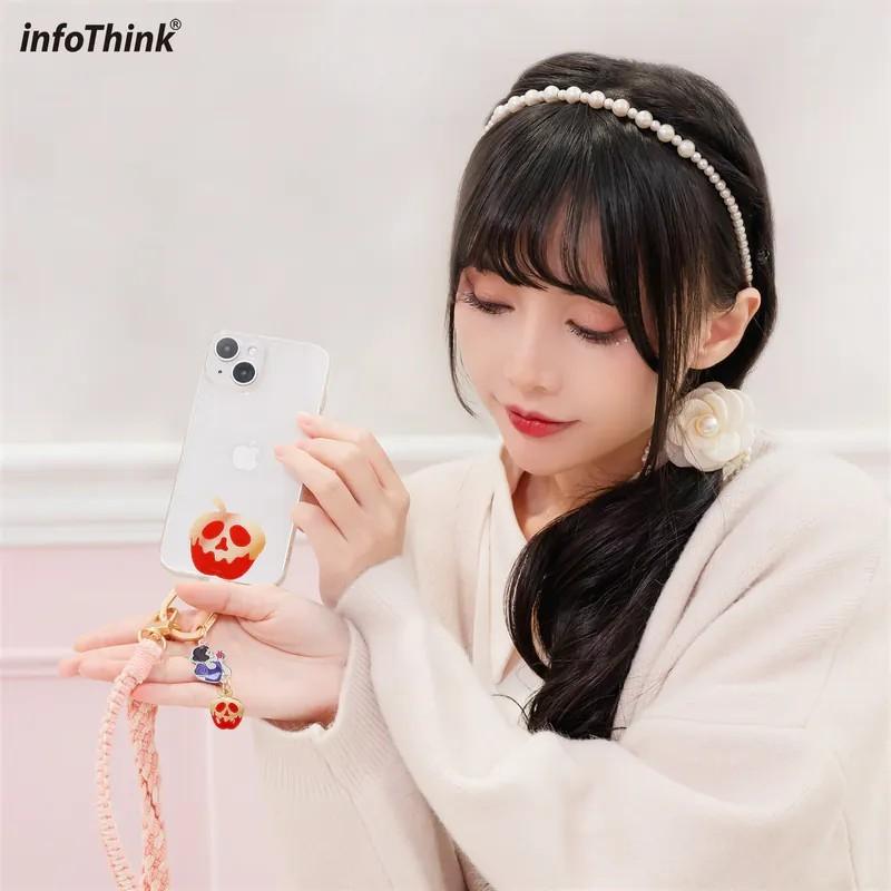 infoThink 訊想科技 迪士尼 白雪公主 手機編織頸掛繩 手機掛繩 公仔吊繩-細節圖3