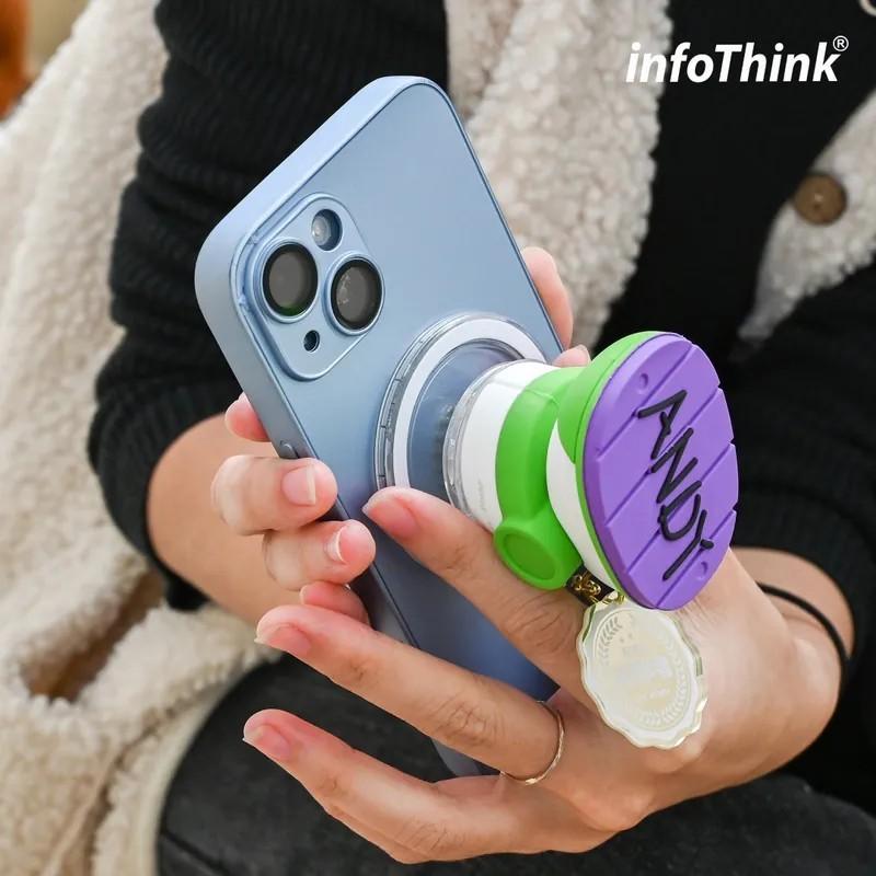 infoThink 訊想科技 迪士尼 皮克斯 巴斯光年 磁吸氣囊支架 手機支架 公仔 手機架 玩具總動員-細節圖2