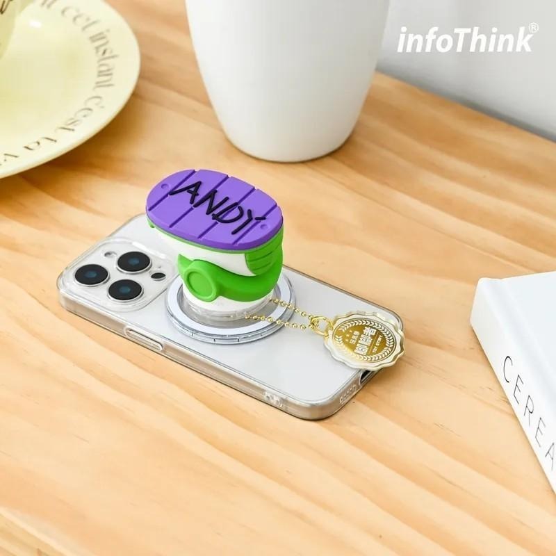 【限時購】 infoThink 訊想科技 迪士尼 皮克斯 巴斯光年 磁吸氣囊支架 手機支架 公仔 手機架 玩具總動員-細節圖6