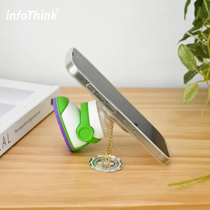 【限時購】 infoThink 訊想科技 迪士尼 皮克斯 巴斯光年 磁吸氣囊支架 手機支架 公仔 手機架 玩具總動員-細節圖7