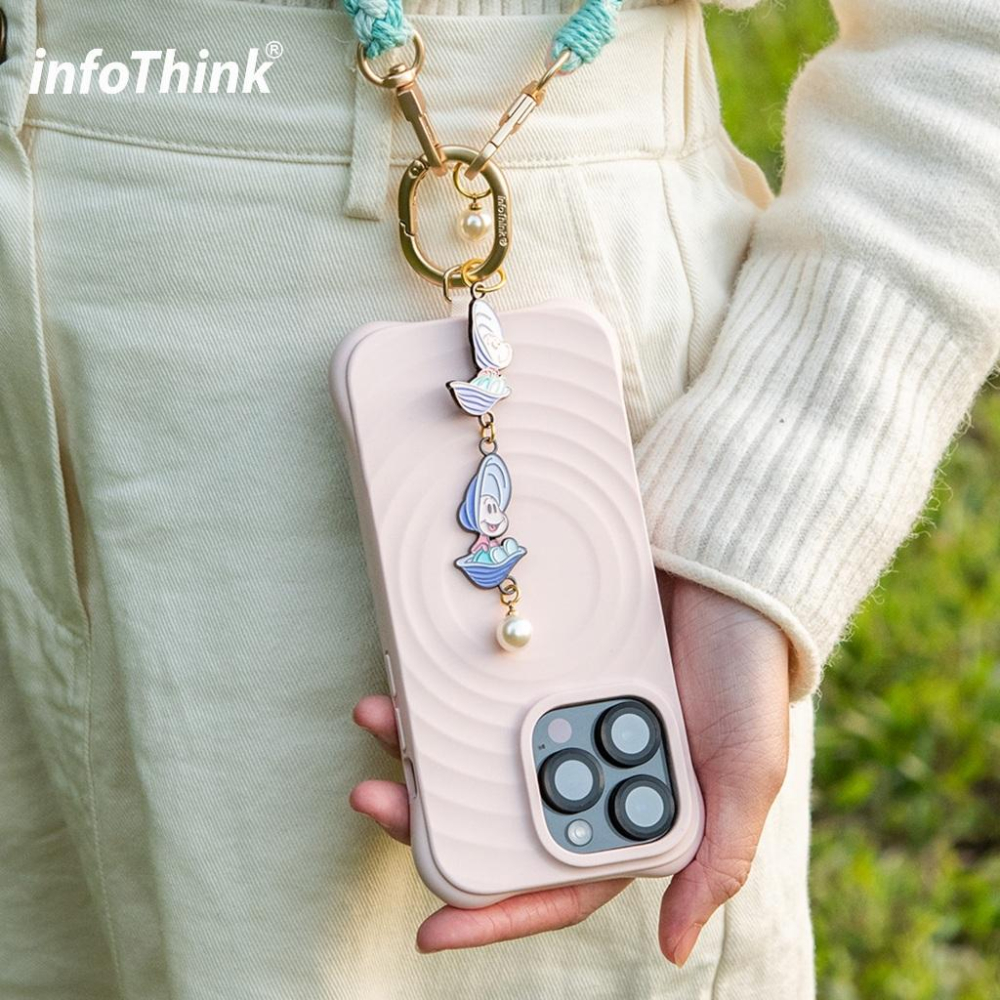 infoThink 訊想科技 迪士尼 小牡蠣 牡蠣寶寶 手機編織頸掛繩 手機掛繩 公仔吊繩 愛麗絲夢遊仙境-細節圖4