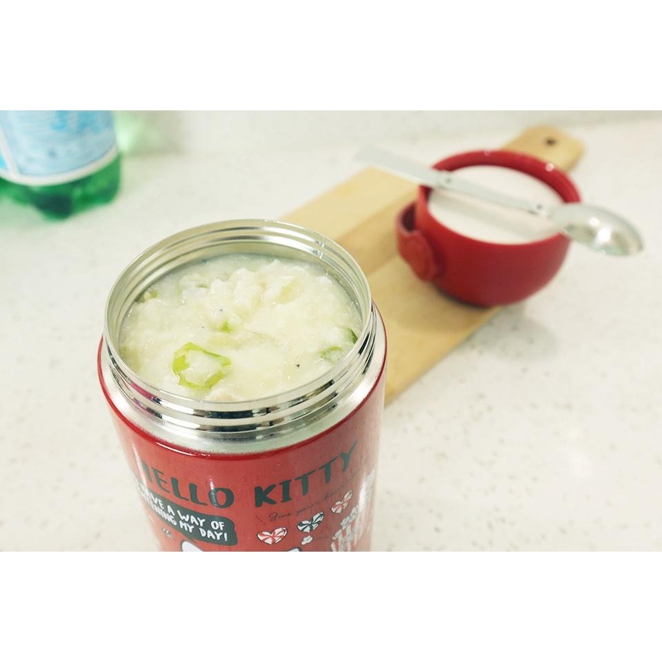 三麗鷗 Sanrio Hello Kitty 凱蒂貓 500ml 304不鏽鋼手提悶燒罐 保溫瓶 燜燒罐 保溫罐-細節圖5