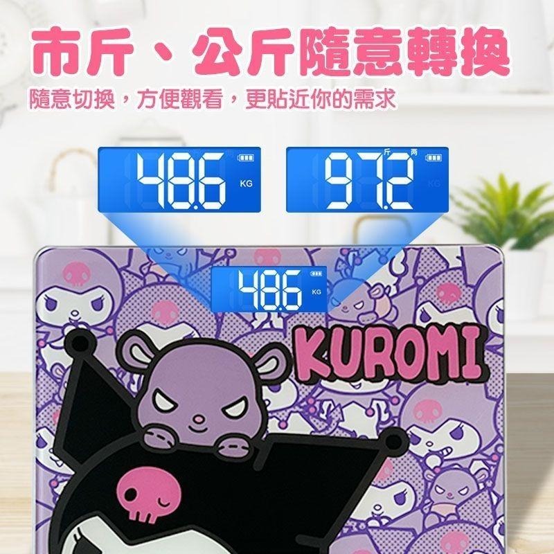 三麗鷗 酷洛米 庫洛米 方形造型電子體重計 體重機 體重計 電子秤-細節圖2