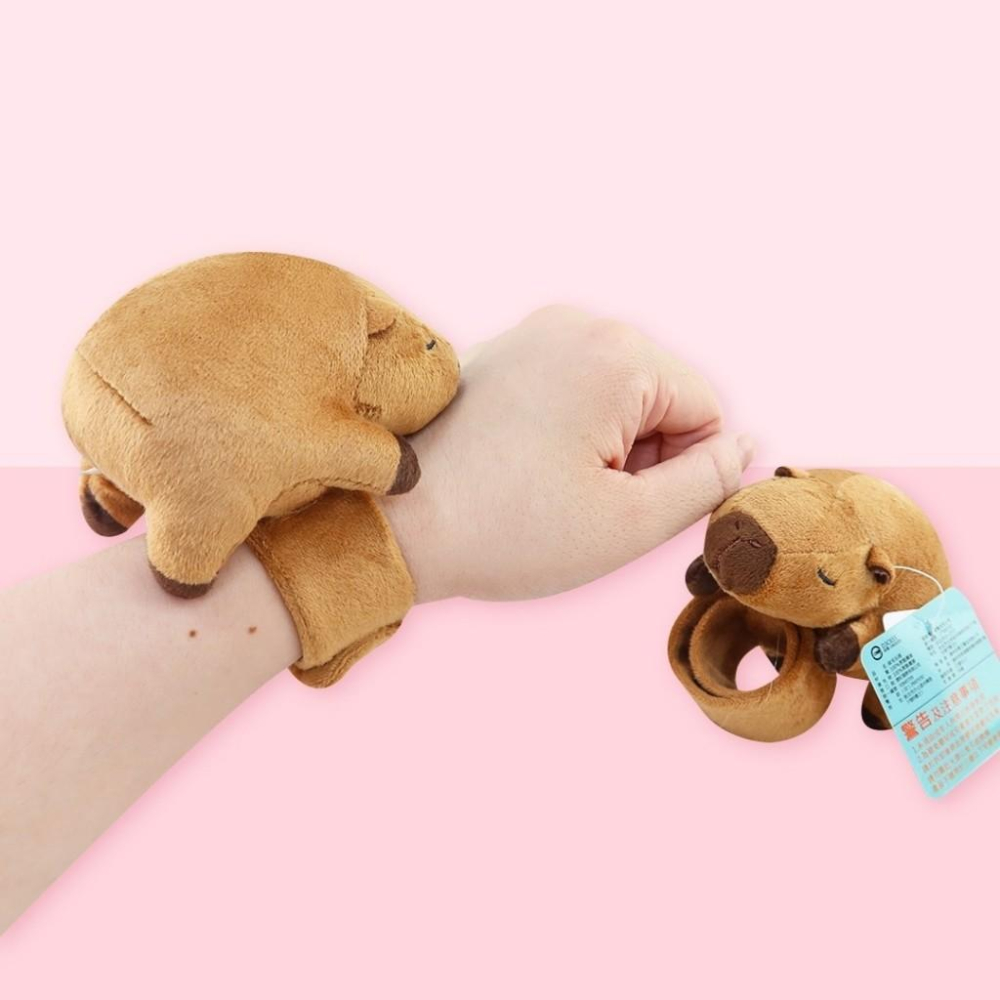 卡皮巴拉 卡皮巴啦 絨毛娃娃 抱枕 玩偶 水豚君 水豚 吊飾 手環娃娃 拍拍尺 烏龜-細節圖4