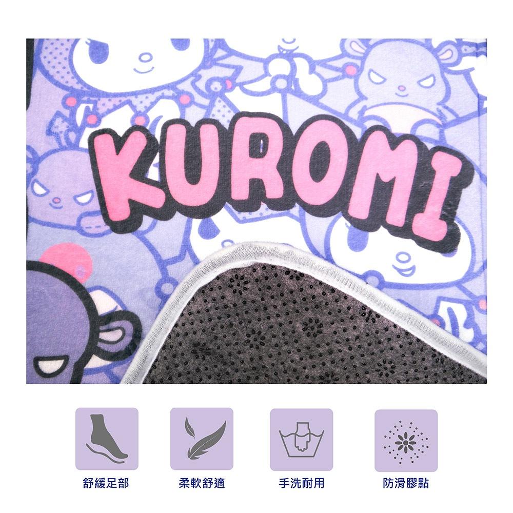 三麗鷗 酷洛米 地墊 浴室地墊 廚房地墊 地毯 吸水地墊-細節圖3