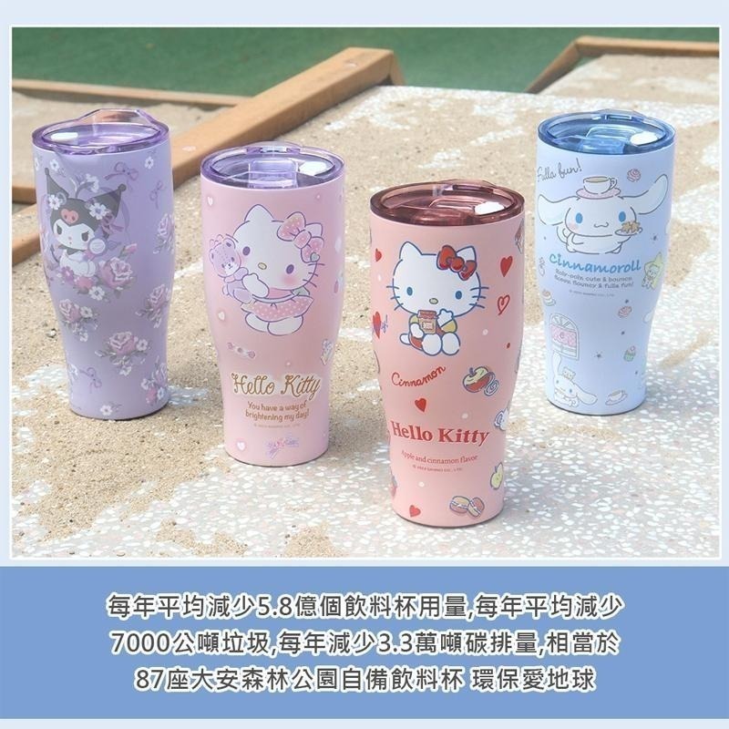 三麗鷗 Hello Kitty 庫洛米 酷洛米 大耳狗 900ml 不鏽鋼真空酷樂杯 冰霸杯 冰壩杯-細節圖5