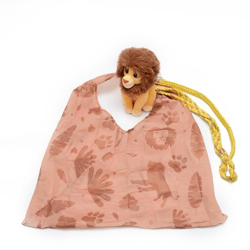 infothink 訊想科技 迪士尼 獅子王 絨毛公仔手機背夾+隨身環保袋 娃娃 手機頸掛繩 手機掛繩 手機背夾-細節圖4