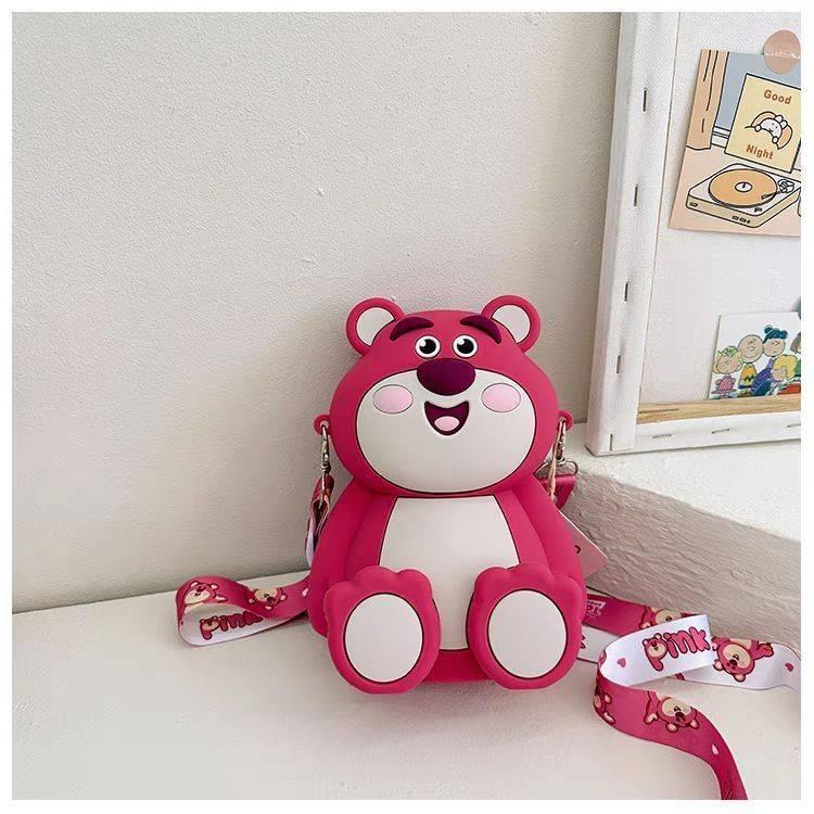 迪士尼 皮克斯 熊抱哥 Q版 矽膠坐姿手機包 斜背包 小包包 兒童包包 側背包 手機包-細節圖4