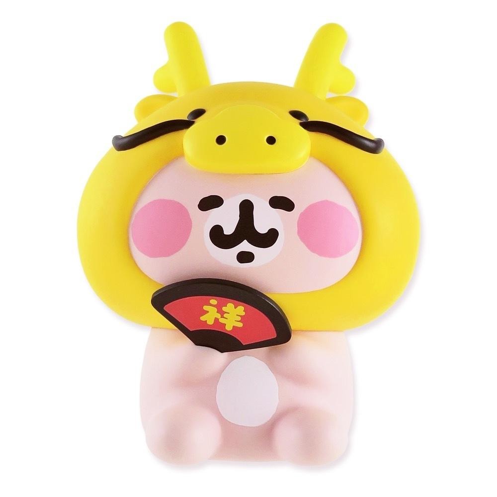 Kanahei＇s 卡娜赫拉的小動物 卡娜赫拉 P助 粉紅兔兔 造型存錢筒-龍年 存錢筒 擺飾 公仔 擺件-細節圖3