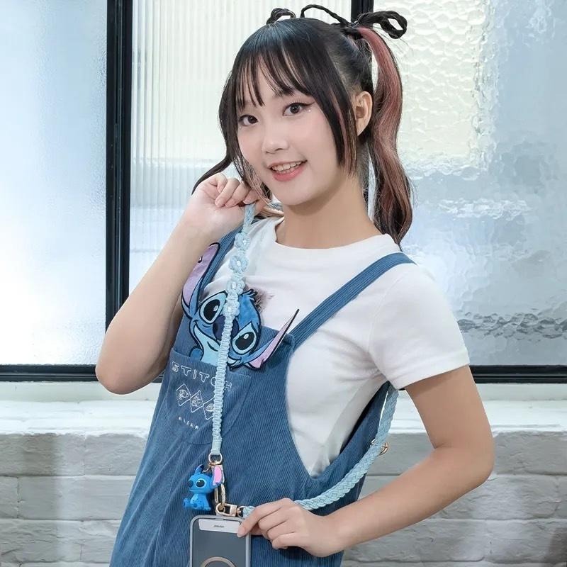 【限時購】 infoThink 訊想科技 迪士尼 史迪奇 手機編織頸掛繩 手機掛繩 公仔吊繩-細節圖3