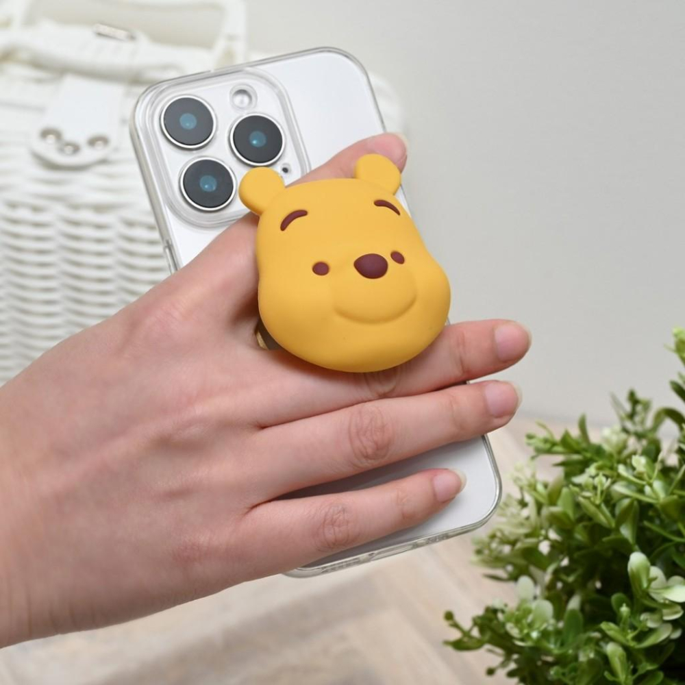 infoThink 訊想科技 迪士尼 小熊維尼 磁吸氣囊支架 手機支架 公仔 手機架-細節圖2