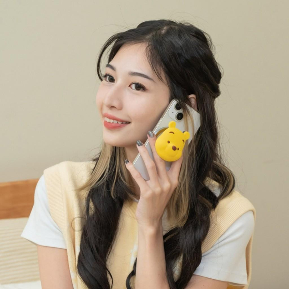 infoThink 訊想科技 迪士尼 小熊維尼 磁吸氣囊支架 手機支架 公仔 手機架-細節圖3