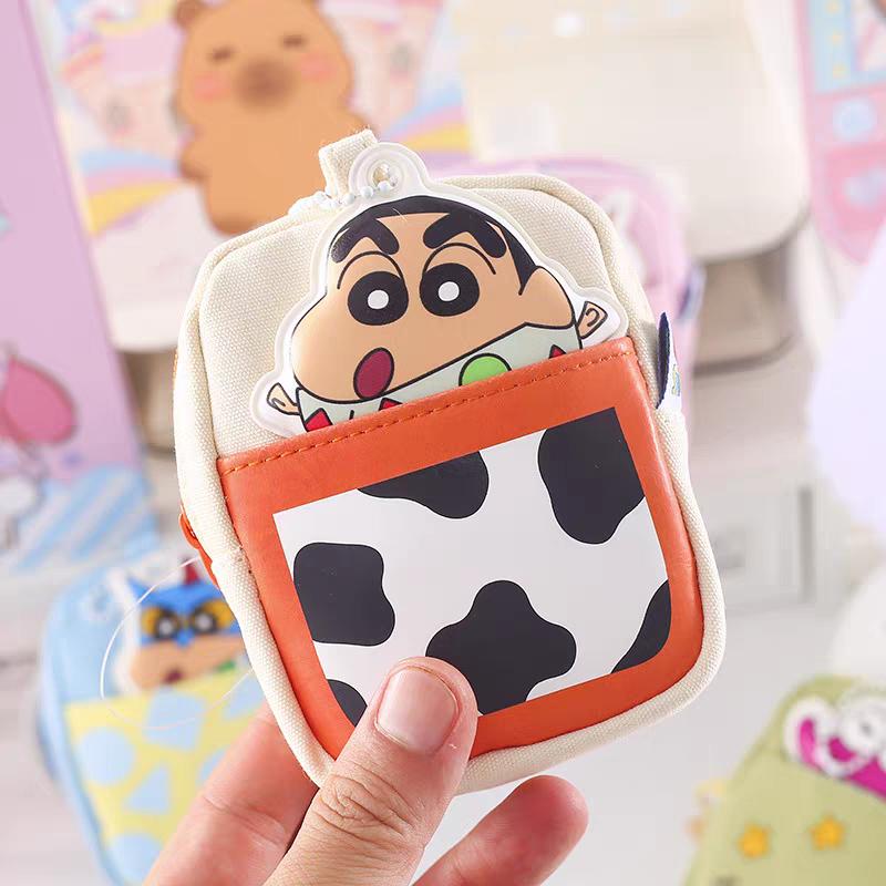 蠟筆小新 呼呼大睡零錢包 鑰匙包 收納包-細節圖2