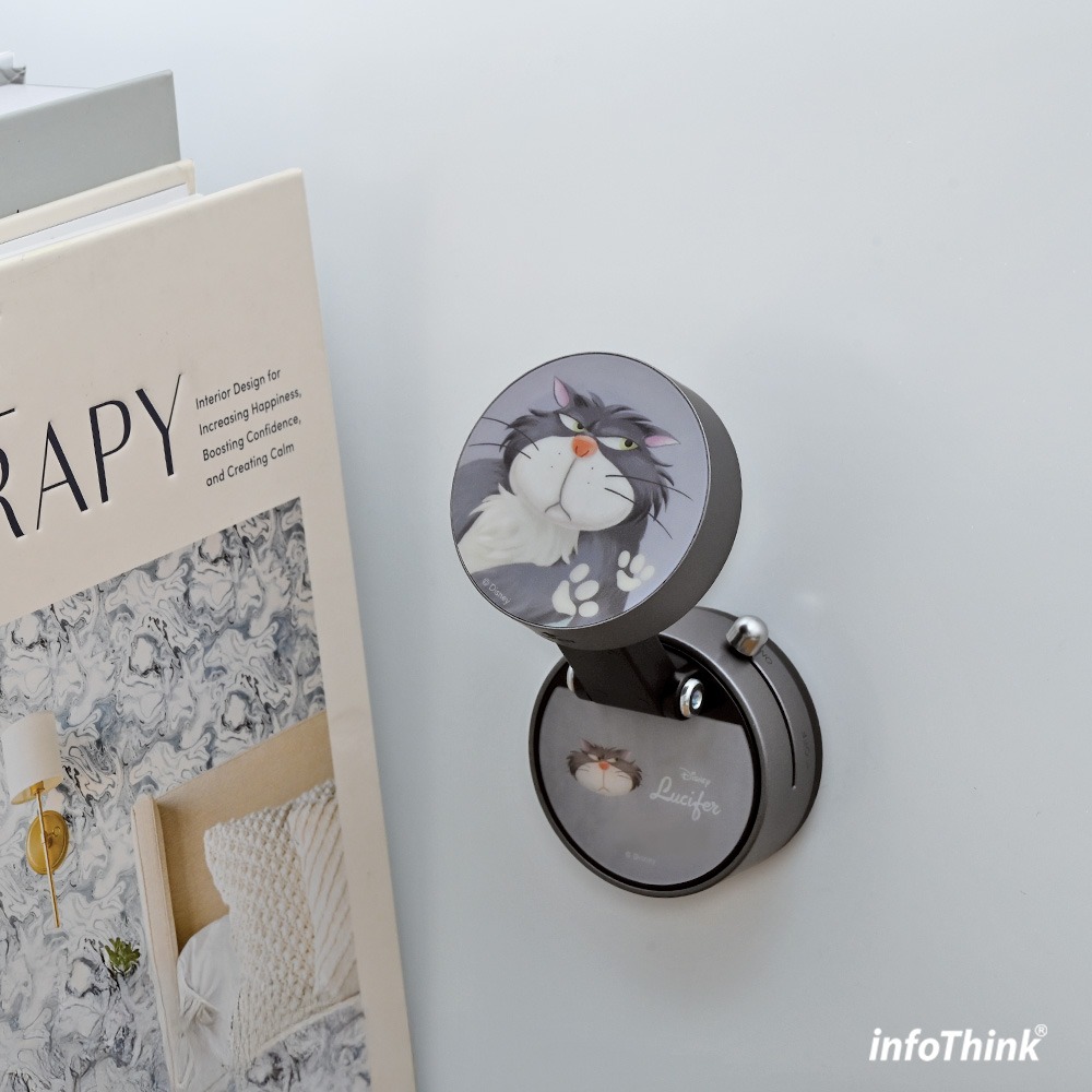 infoThink 訊想科技 迪士尼 魯斯佛 貓咪 360度 摺疊磁吸手機支架 手機架 手機支架 磁吸支架-細節圖6