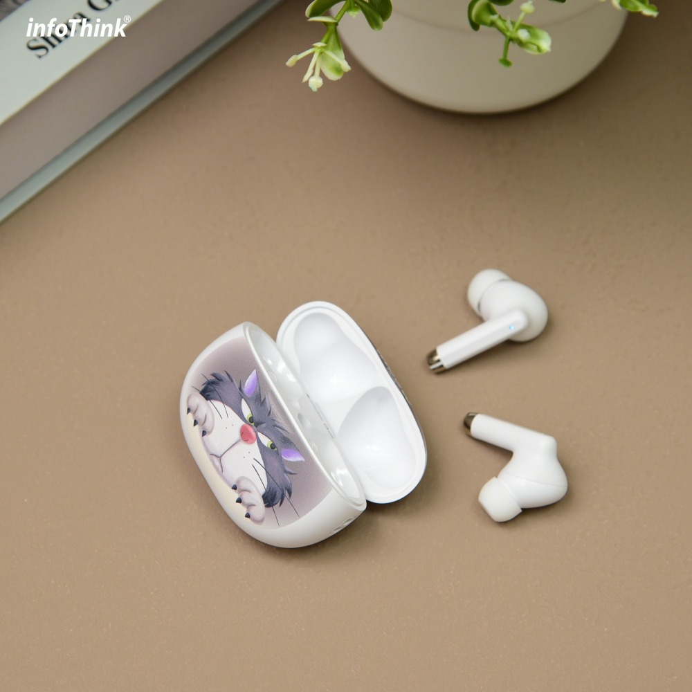 【7-ELEVEN 門市團購】infoThink 訊想科技 迪士尼 仙履奇緣 魯斯佛 無線藍牙耳機 藍芽耳機 耳機-細節圖2