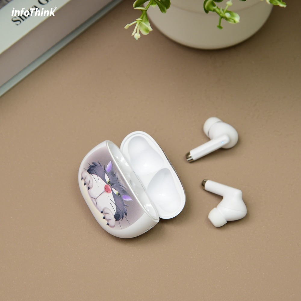 【7-ELEVEN 門市團購】infoThink 訊想科技 迪士尼 仙履奇緣 魯斯佛 無線藍牙耳機 藍芽耳機 耳機-細節圖2