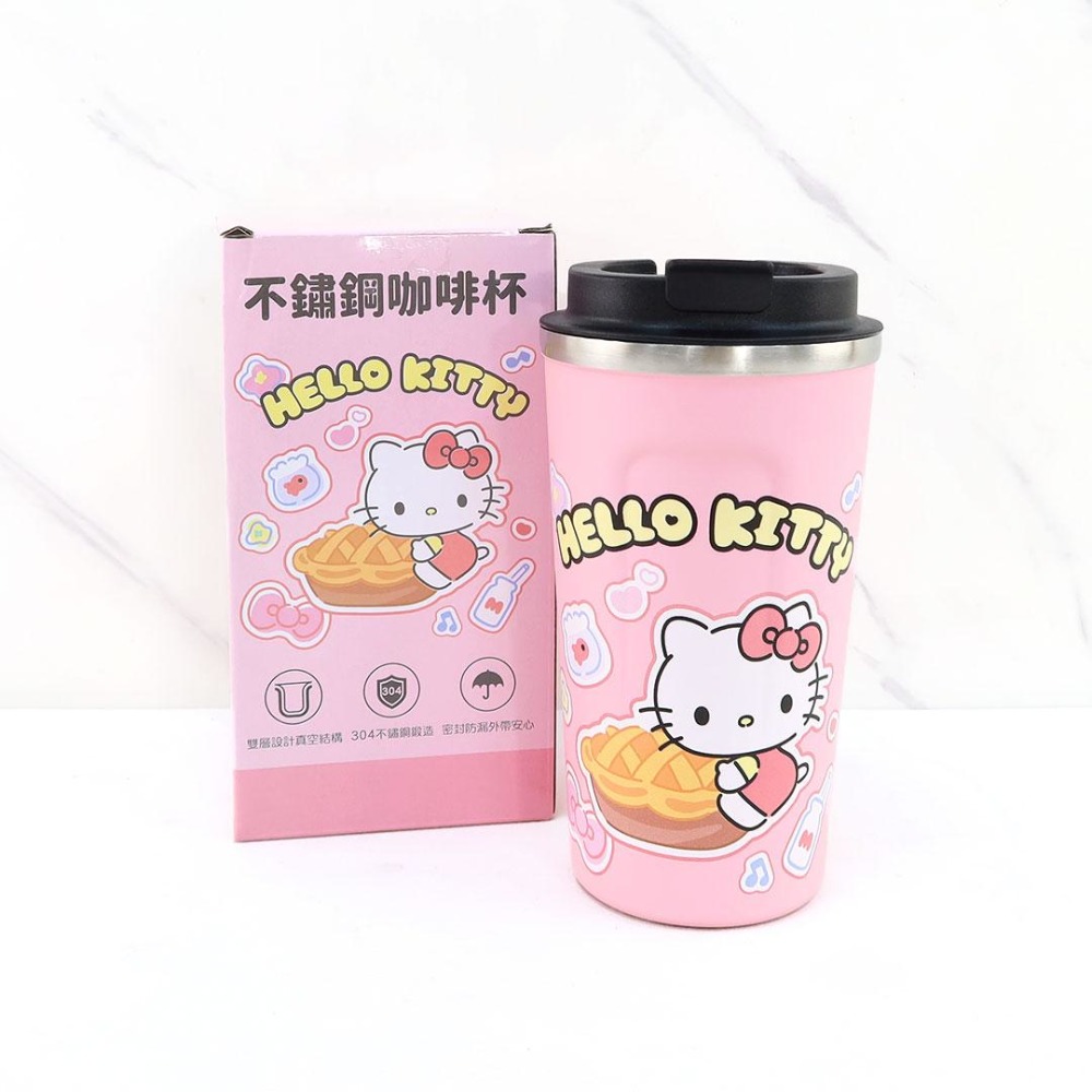 三麗鷗 Kitty 酷洛米 大耳狗 帕恰狗 510ml 不鏽鋼咖啡杯 保溫杯 水壺 咖啡杯-規格圖3