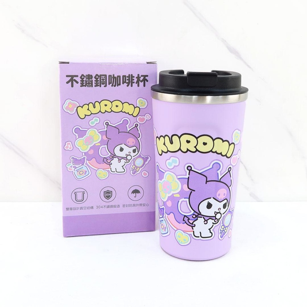 三麗鷗 Kitty 酷洛米 大耳狗 帕恰狗 510ml 不鏽鋼咖啡杯 保溫杯 水壺 咖啡杯-規格圖3