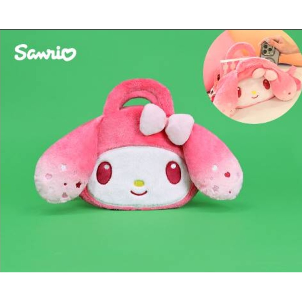 三麗鷗 漸層款 側背包 背包 兒童背包 兒童包包 手拿包 手提包 9吋 酷洛米 大耳狗 美樂蒂-規格圖1