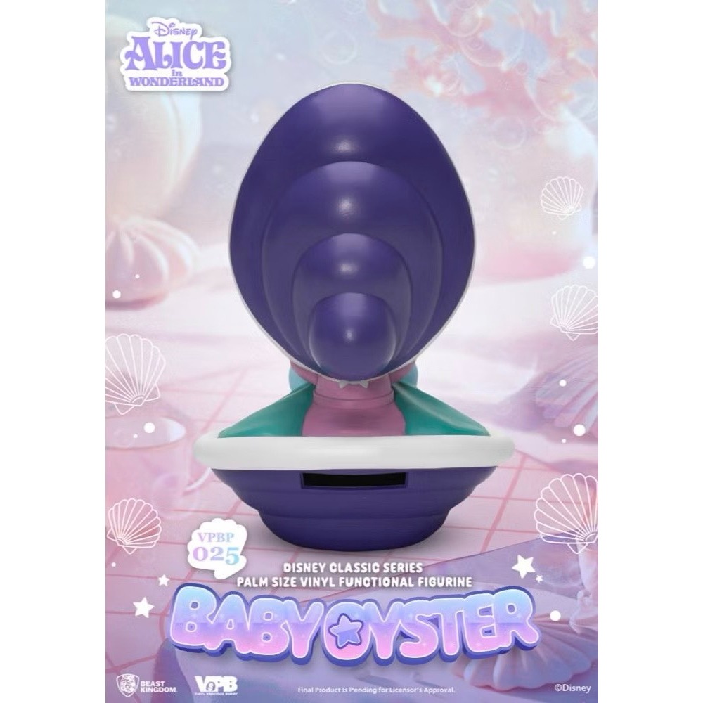 迪士尼 掌心儲金公仔 牡蠣寶寶 小牡蠣 愛麗絲夢遊仙境 存錢筒 存錢桶 擺飾 擺件 公仔-細節圖3