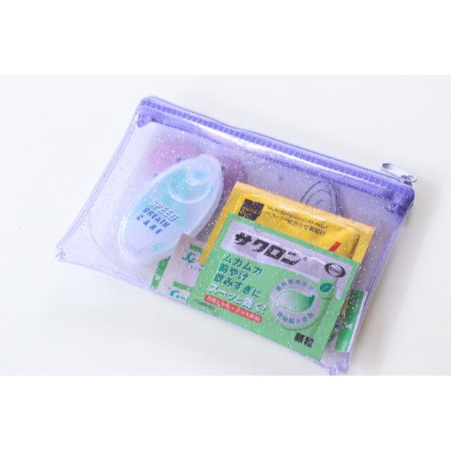 日本 愛麗絲夢遊仙境 牡蠣寶寶 透明PVC萬用袋 小牡蠣-細節圖3