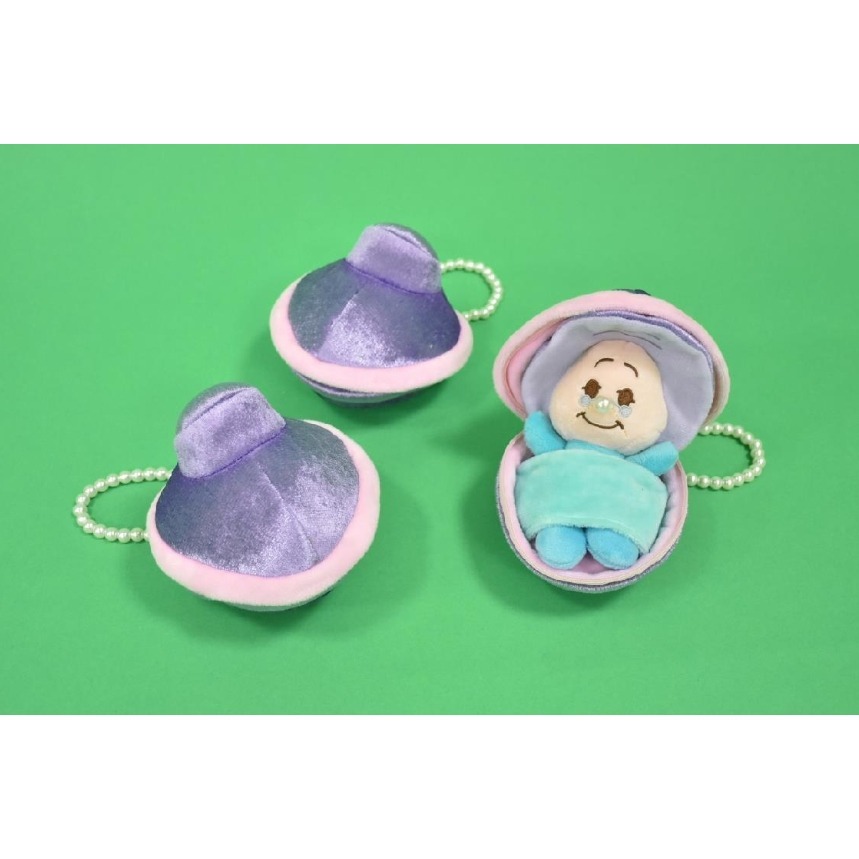 迪士尼 愛麗絲夢遊仙境 牡蠣寶寶 牡蠣奶奶 貝殼款 娃娃 玩偶 布偶 5吋 10吋-細節圖2